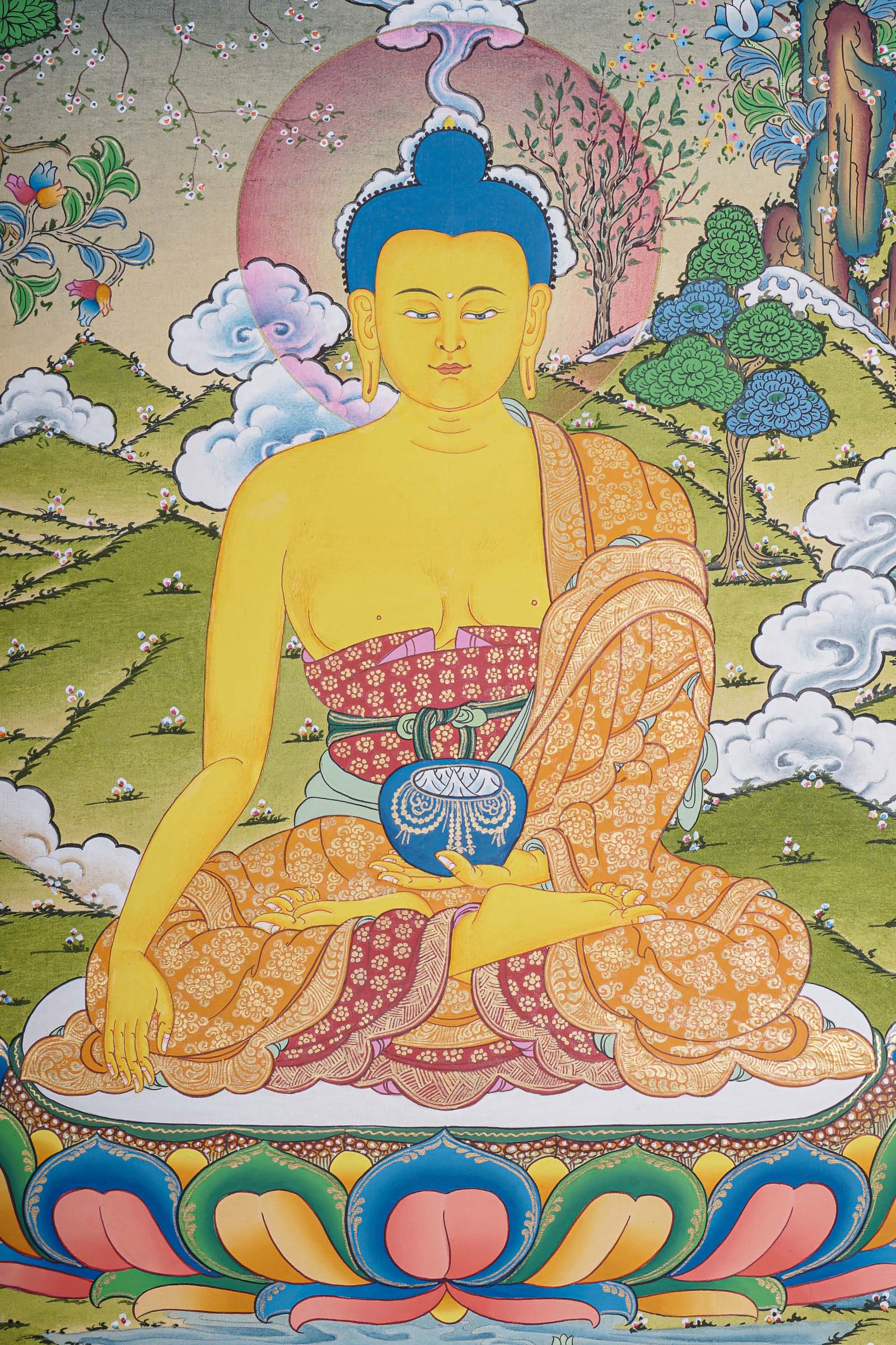 Handpainted Shakyamuni Buddha Thangka Painting