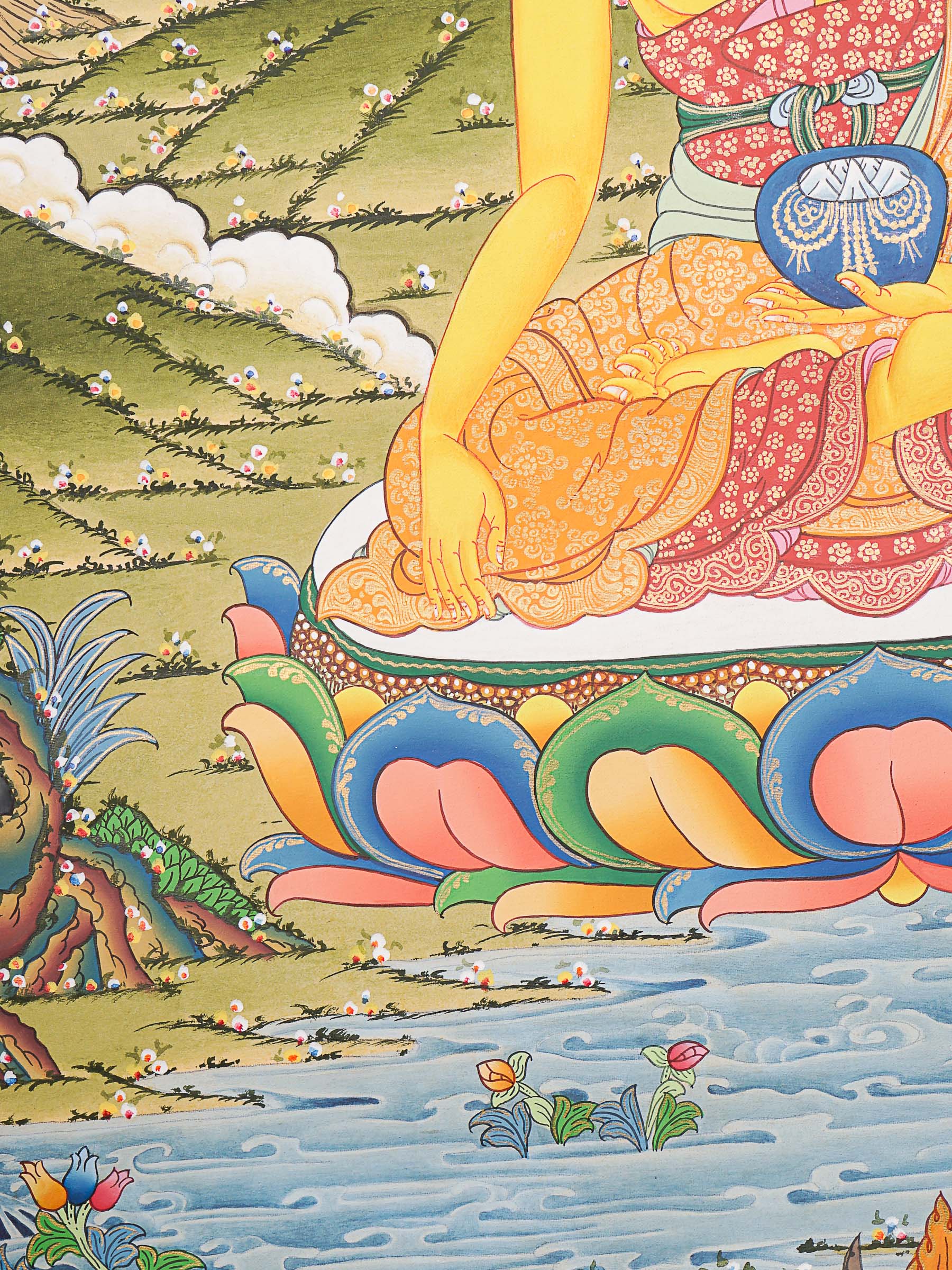 Shakyamuni Buddha Thangka - Tibetan Painting 