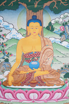 Shakyamuni Buddha Thangka- Tibetan Painting