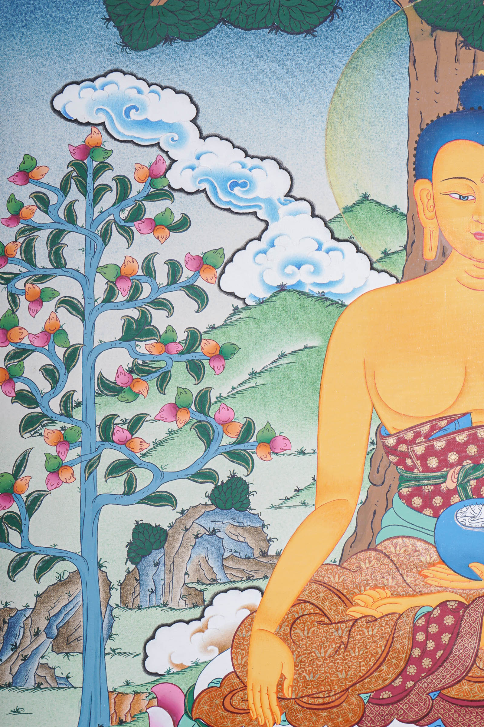 Shakyamuni Buddha Thangka- Tibetan Painting