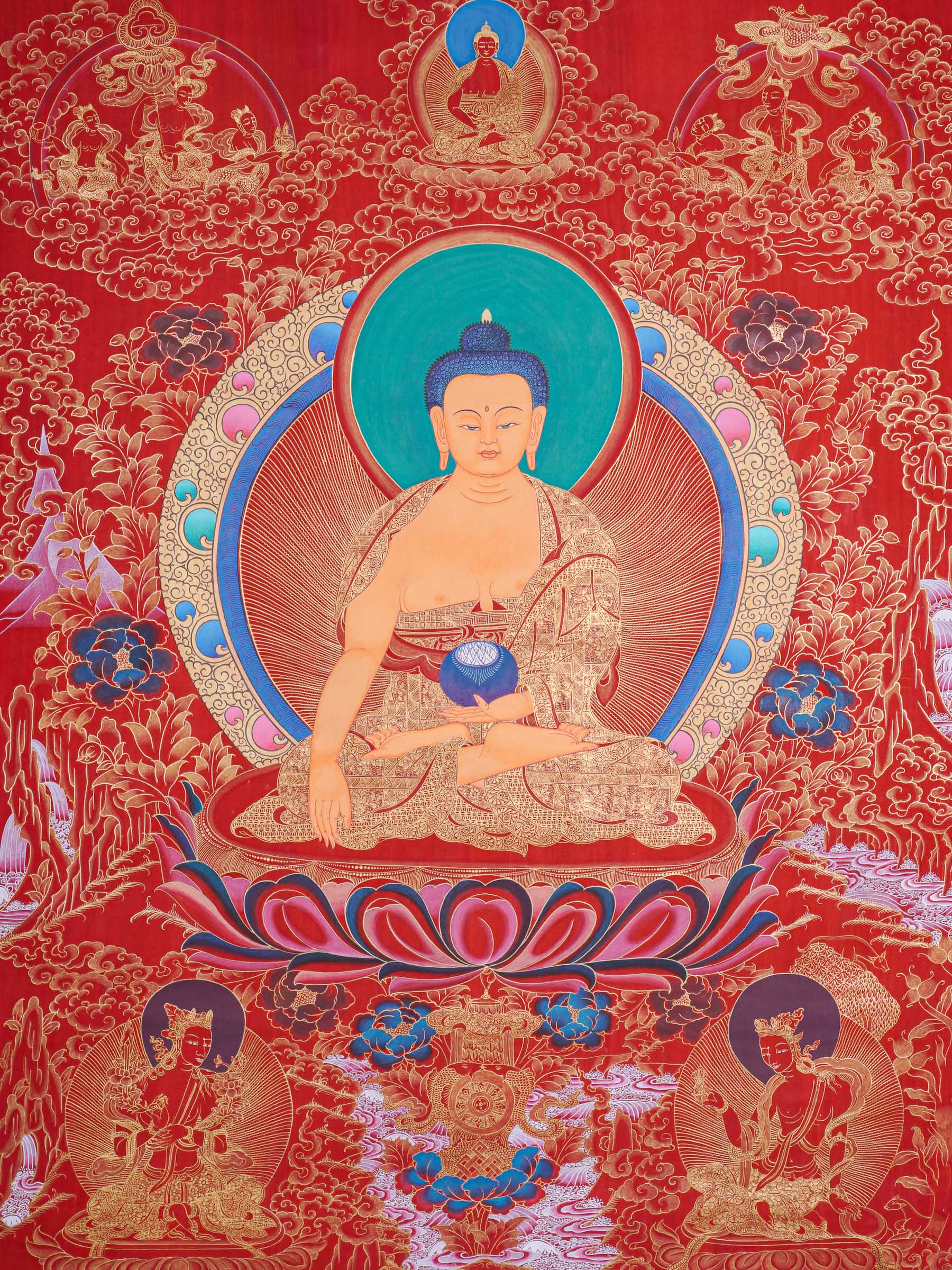 Shakyamuni Buddha Thangka - Tibetan Painting