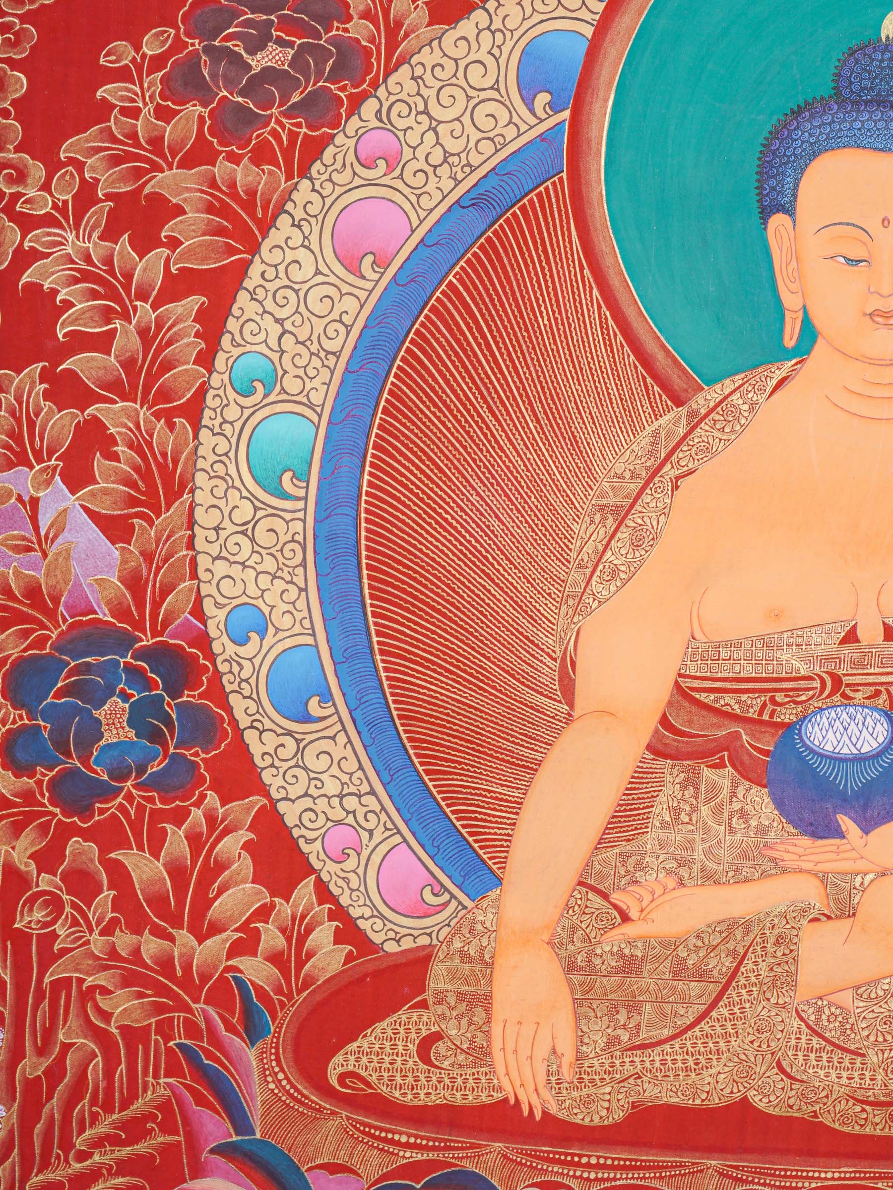 Shakyamuni Buddha Thangka - Tibetan Painting