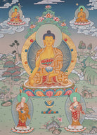 Shakyamuni Buddha Thangka - Tibetan Painting 