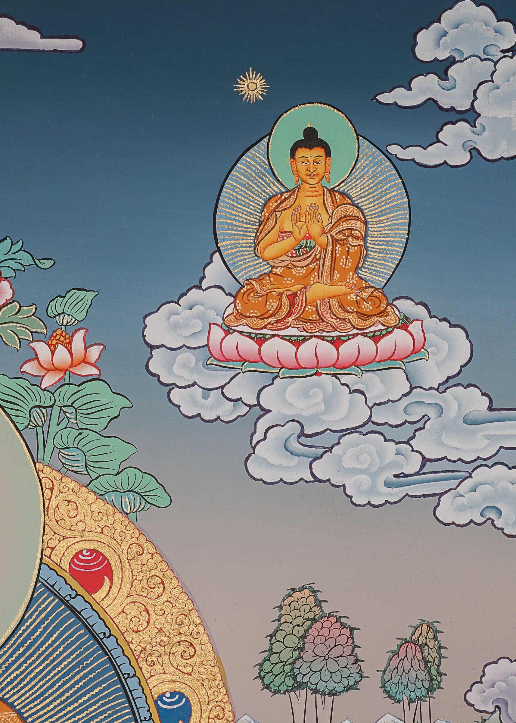 Shakyamuni Buddha Thangka - Tibetan Painting