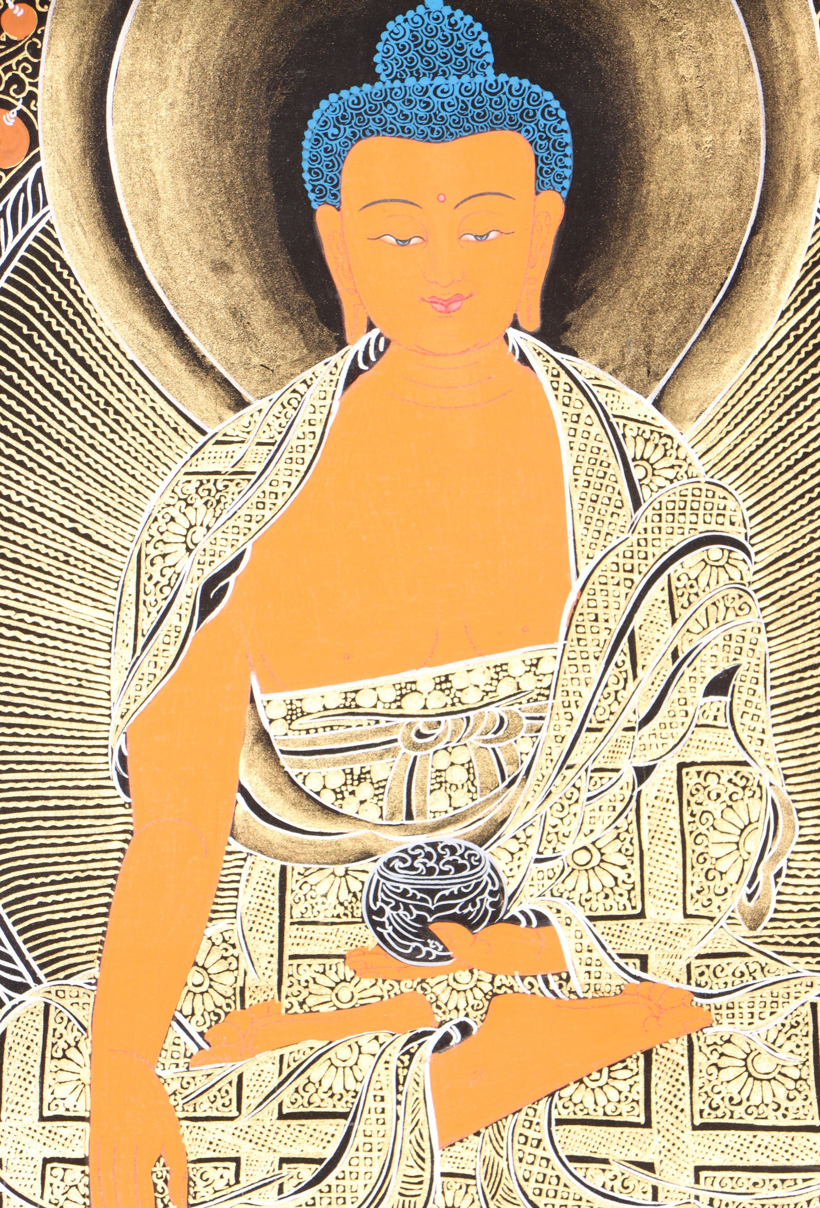 Shakyamuni Buddha Thangka for wall decor and enlightment.