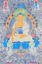 Shakyamuni Buddha Thangka Painting for meditative practices.