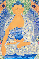 Shakyamuni Buddha Thangka Painting for meditative practices.