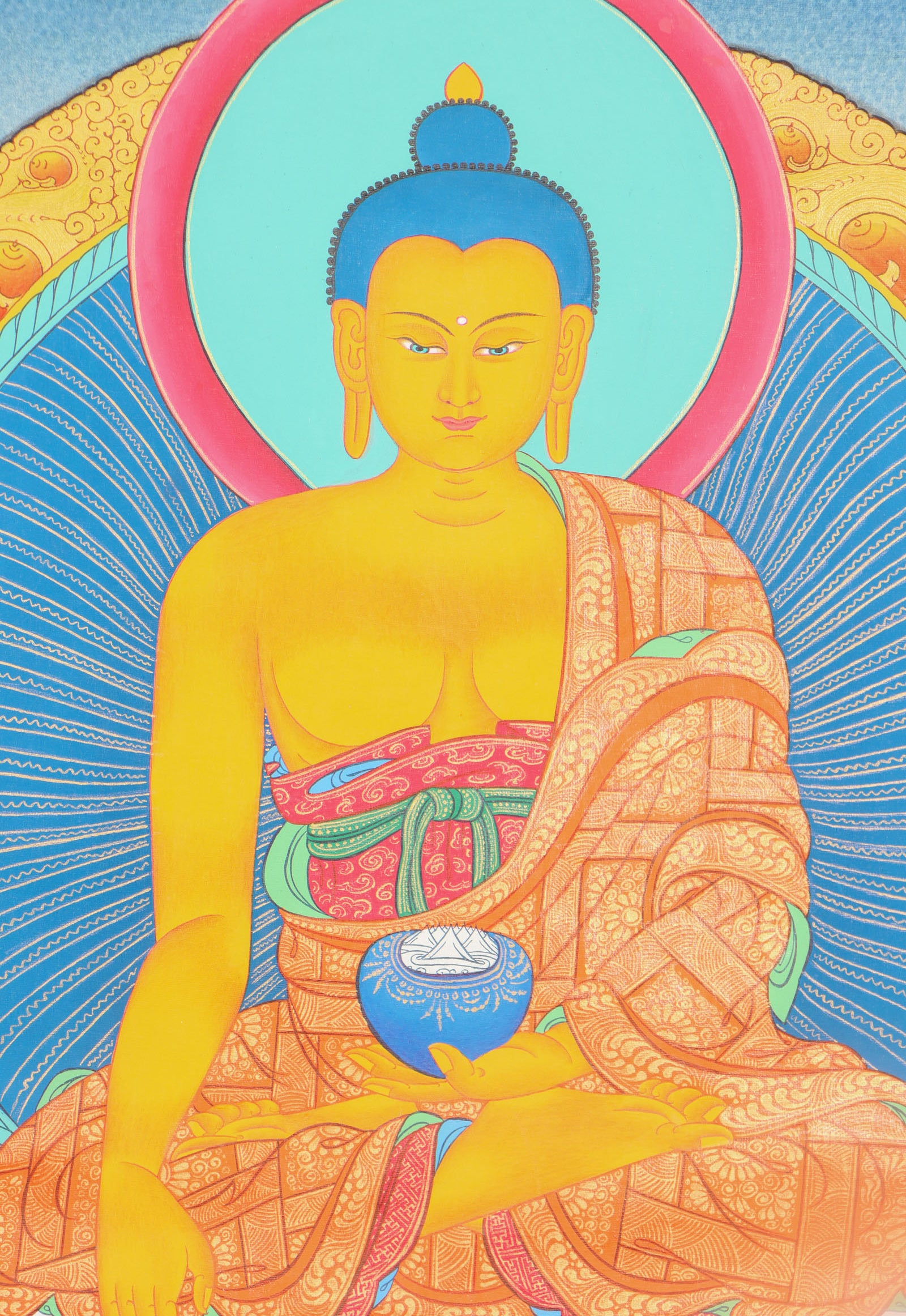 Shakyamuni Buddha Thangka for meditation.