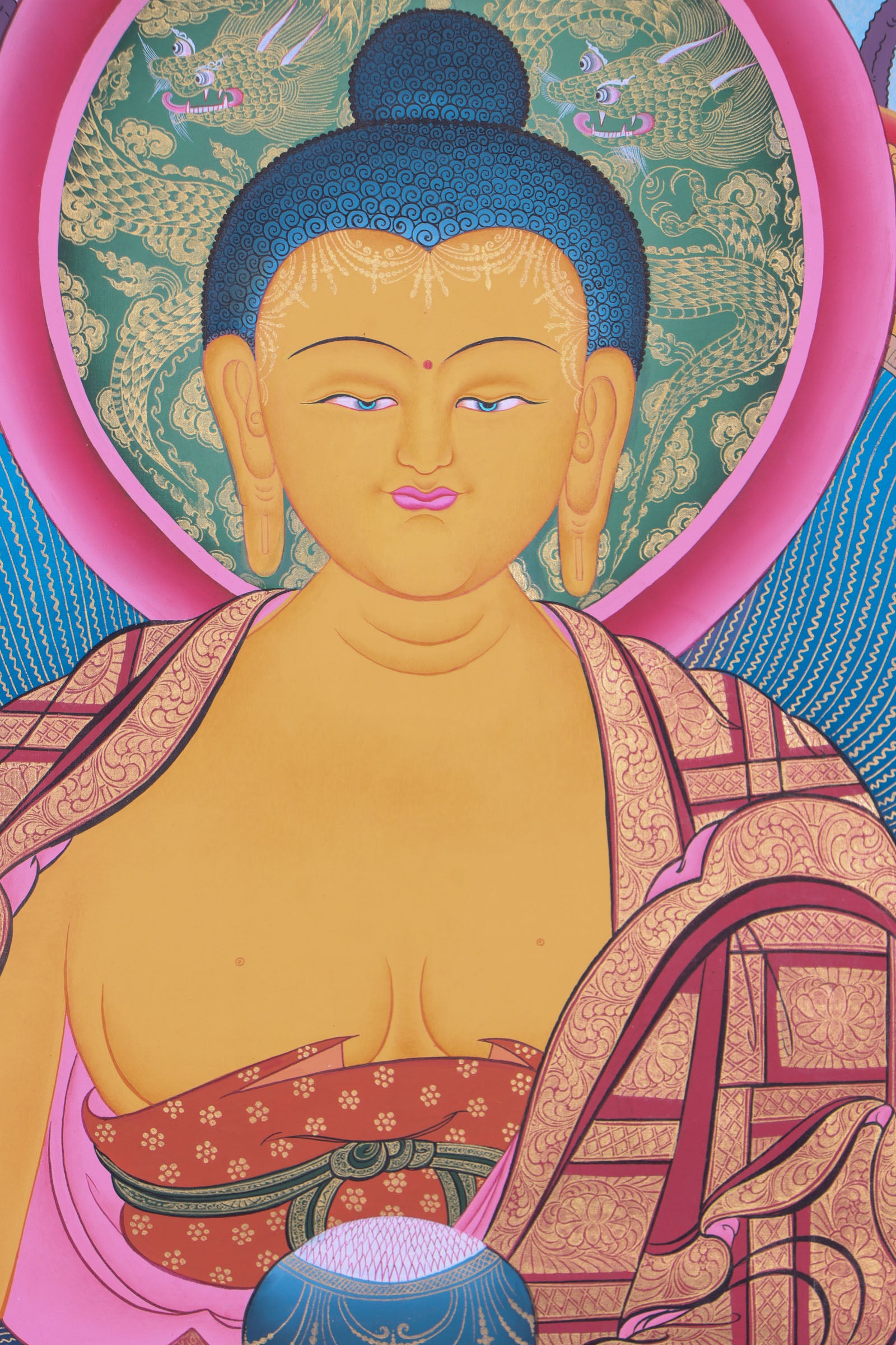 Shakyamuni Buddha Thangka Painting for meditation.