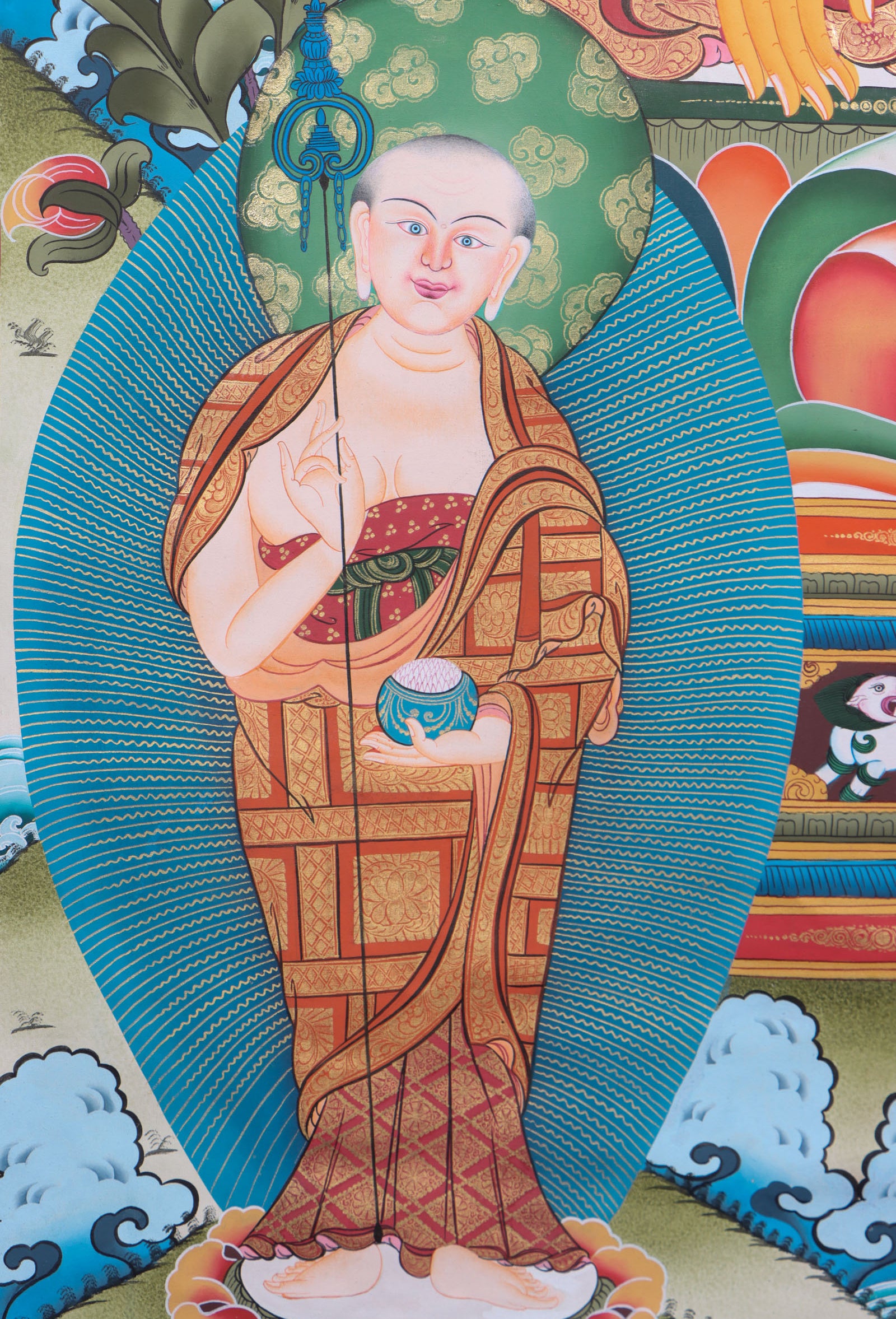 Shakyamuni Buddha Thangka Painting for meditaion.