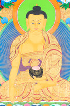 Shakyamuni Buddha Thangka Painting for spirituality.