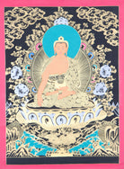 Shakyamuni Buddha Thangka Painting for aesthetic decor.