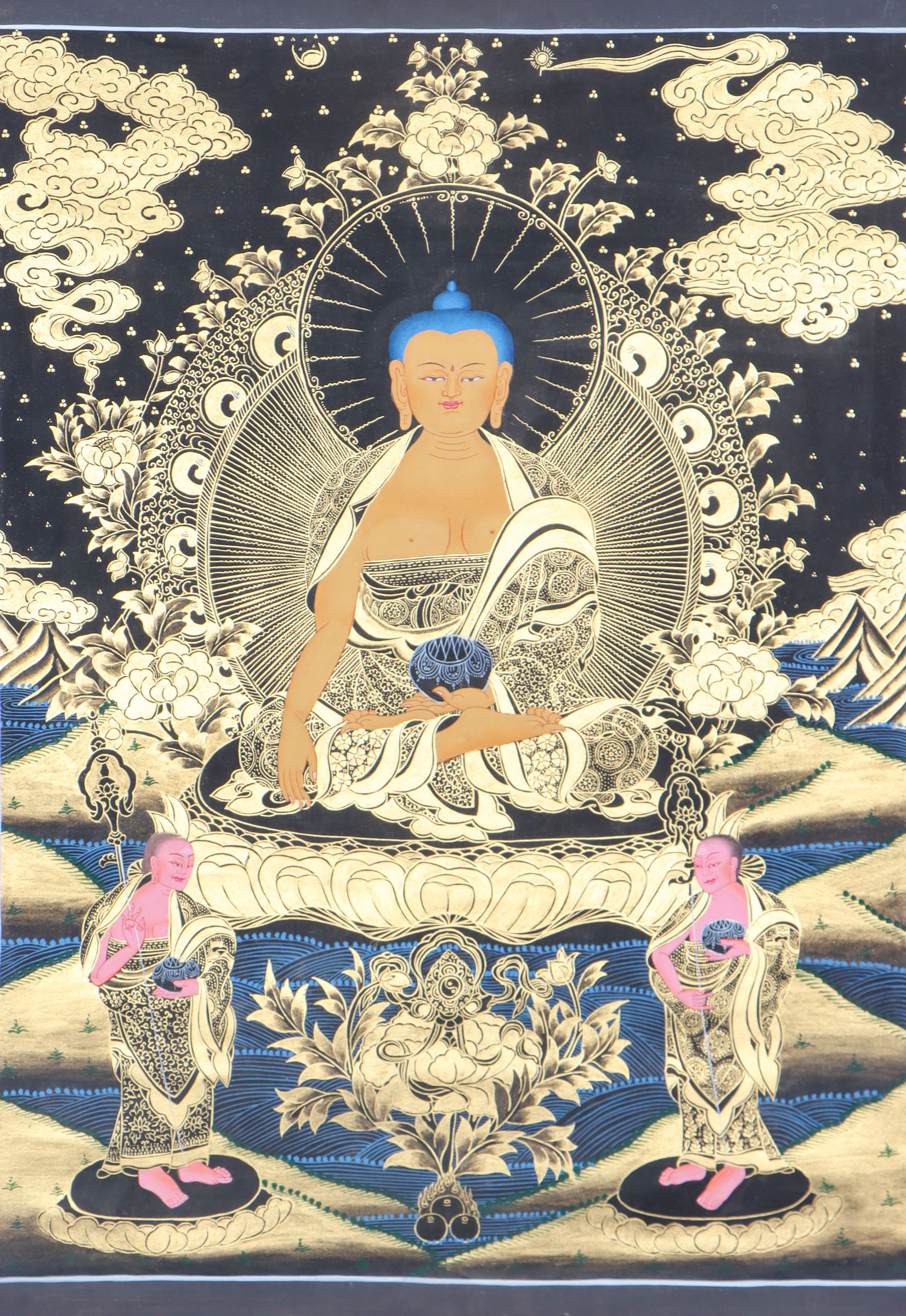 Shakyamuni Buddha Thangka Painting for enlightment.