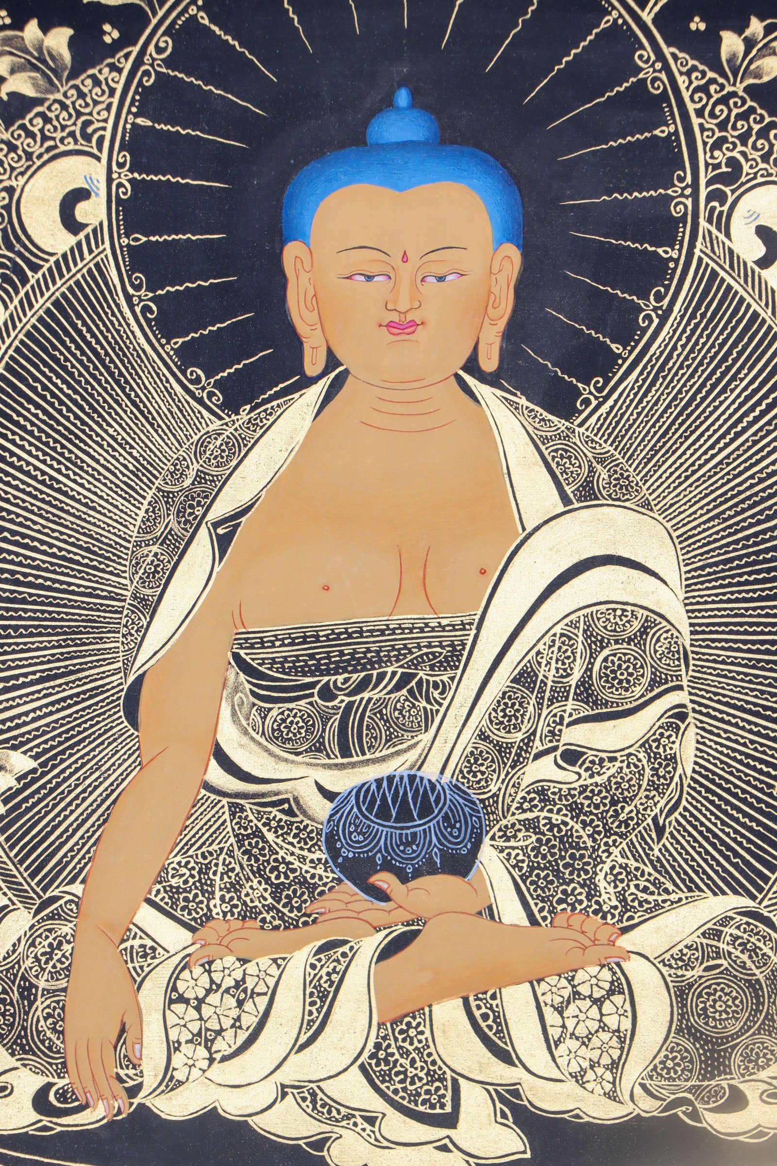 Shakyamuni Buddha Thangka Painting for enlightment.