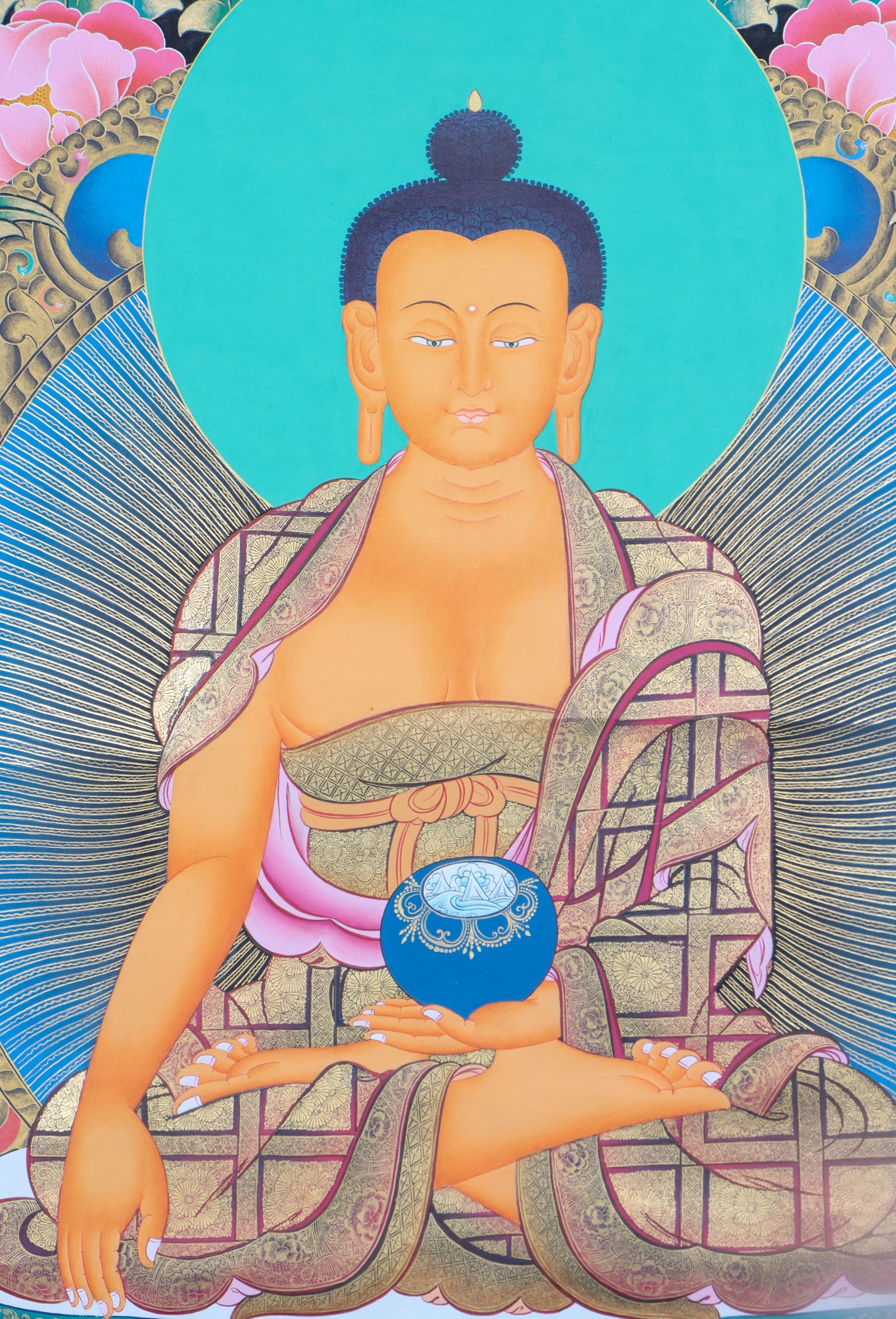 Shakyamuni Buddha Thangka Painting for wisdom and enlightment.
