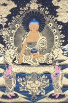 Shakyamuni Buddha Thangka Painting for wall hanging decor.