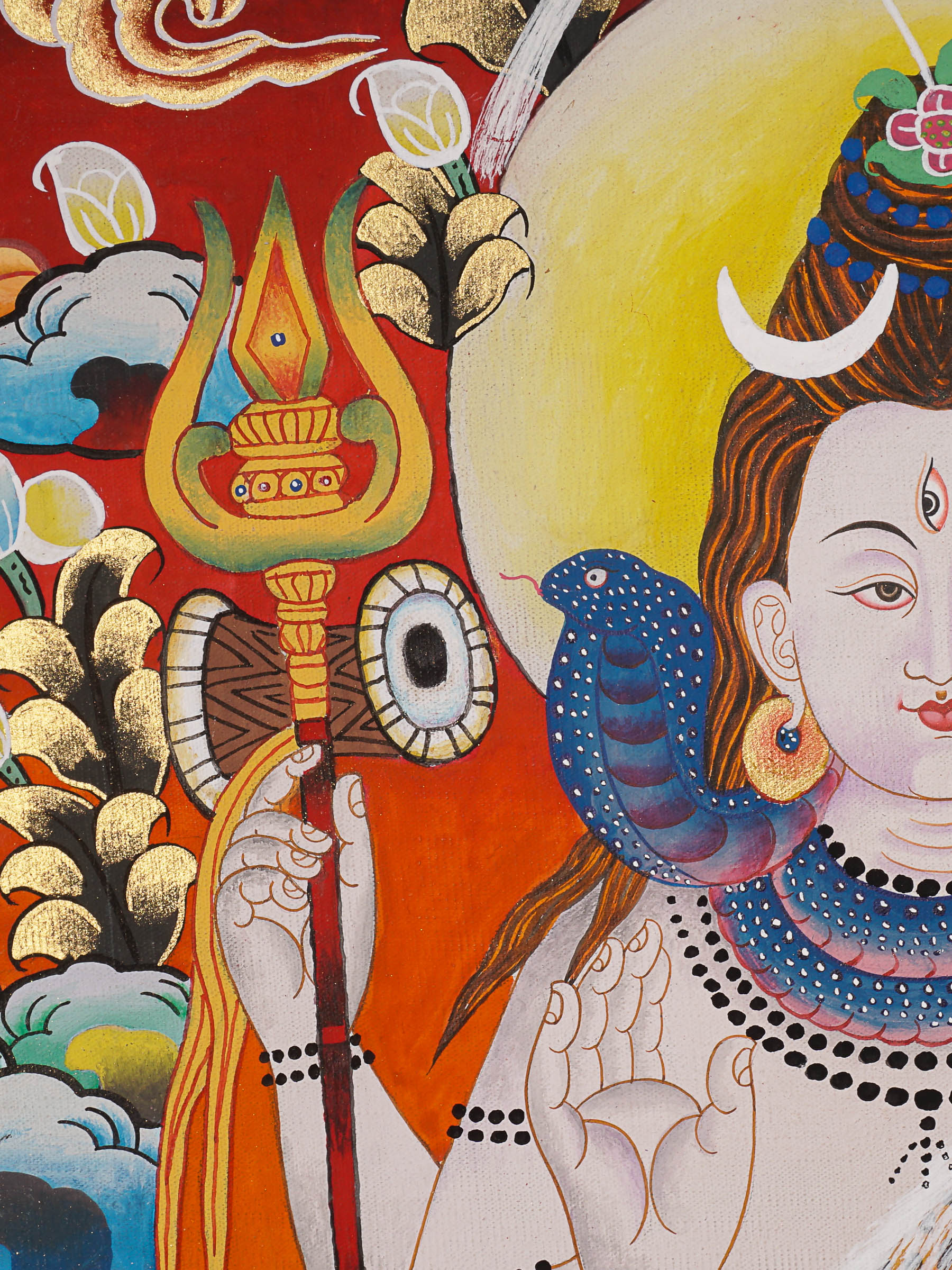 Shiva Shakti Thangka Painting