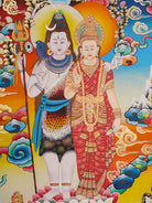 Shiva Shakti Thangka Painting