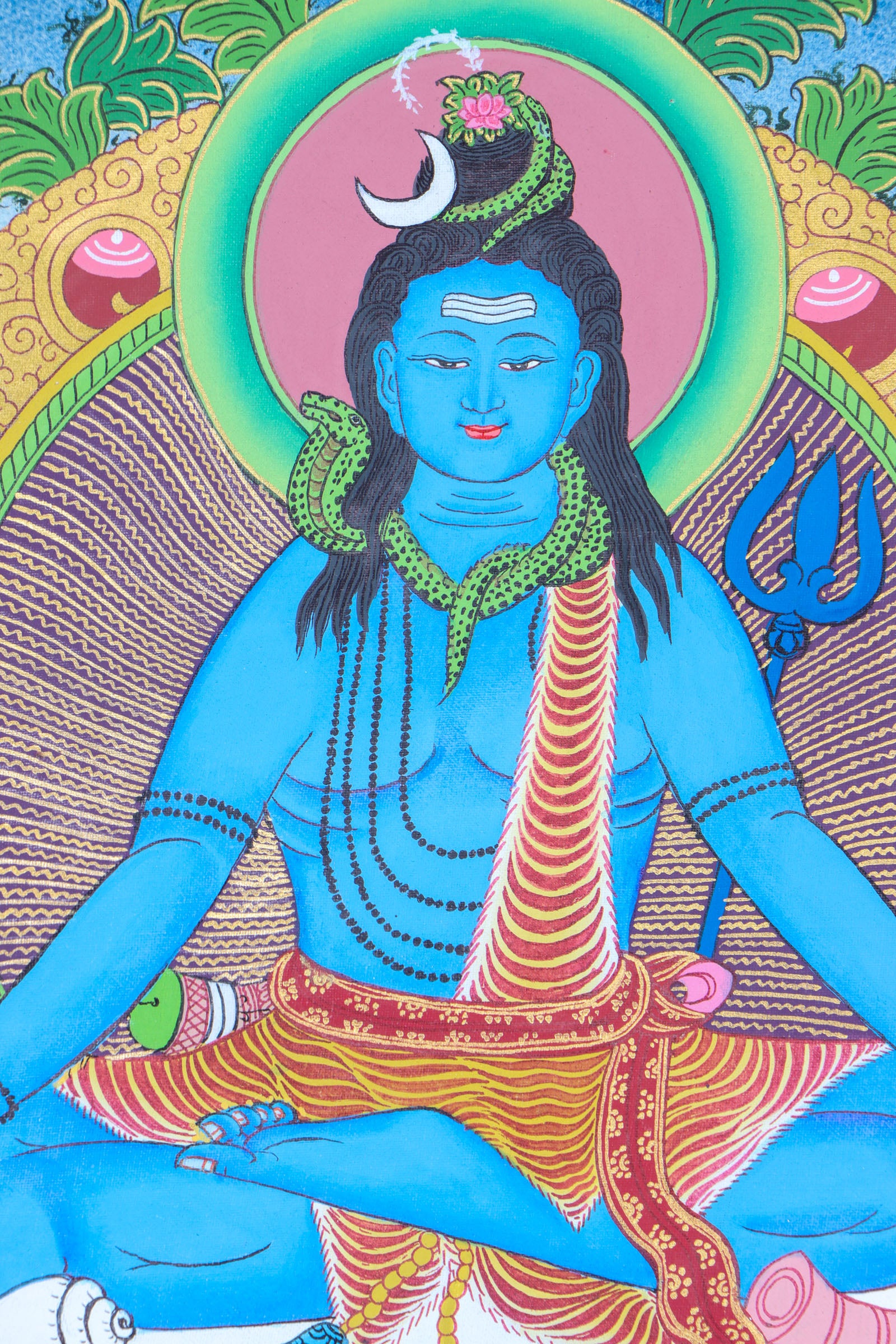 Shiva Thangka for prayer and devotion.