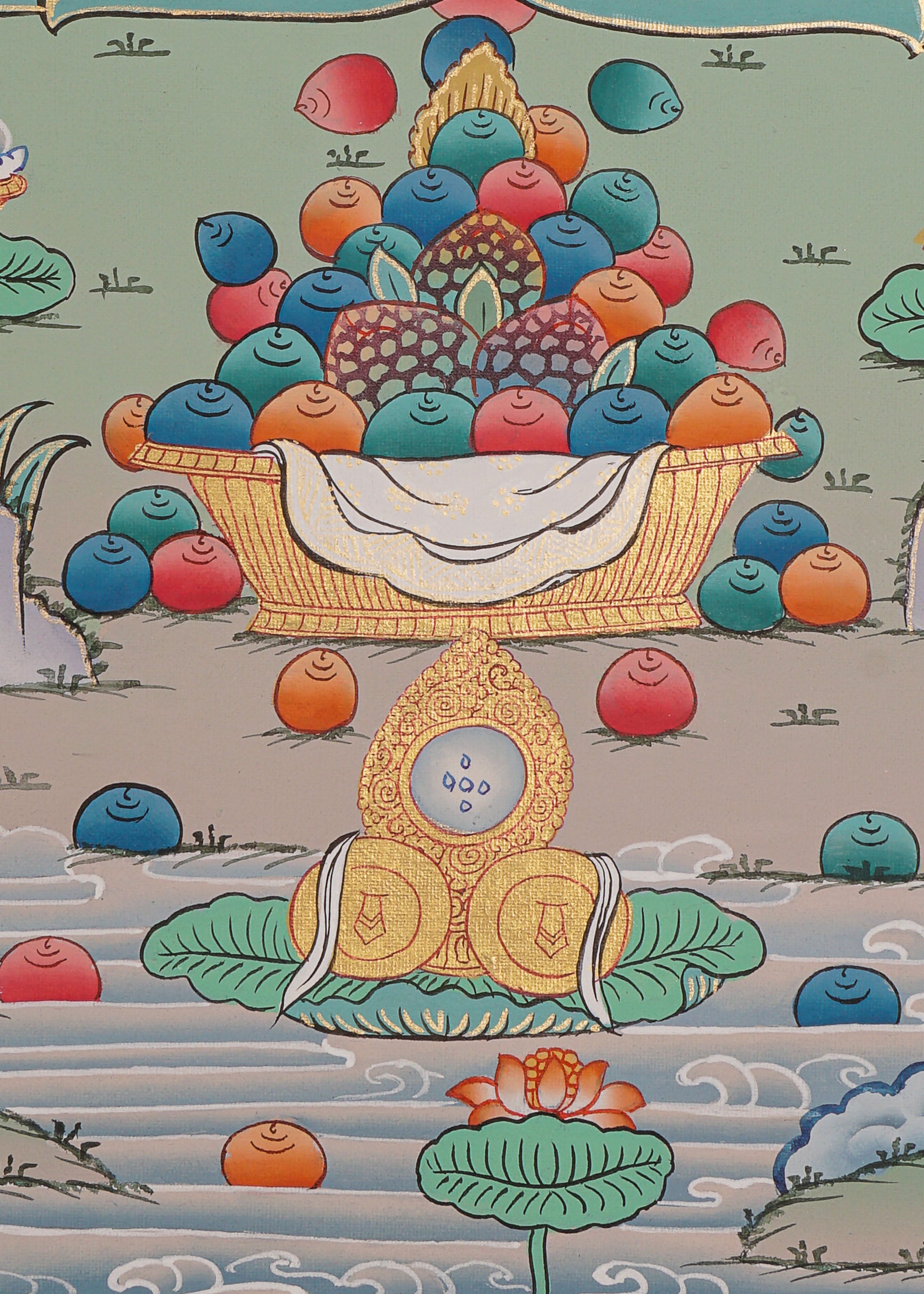 Handpainted Zambala Thangka Painting