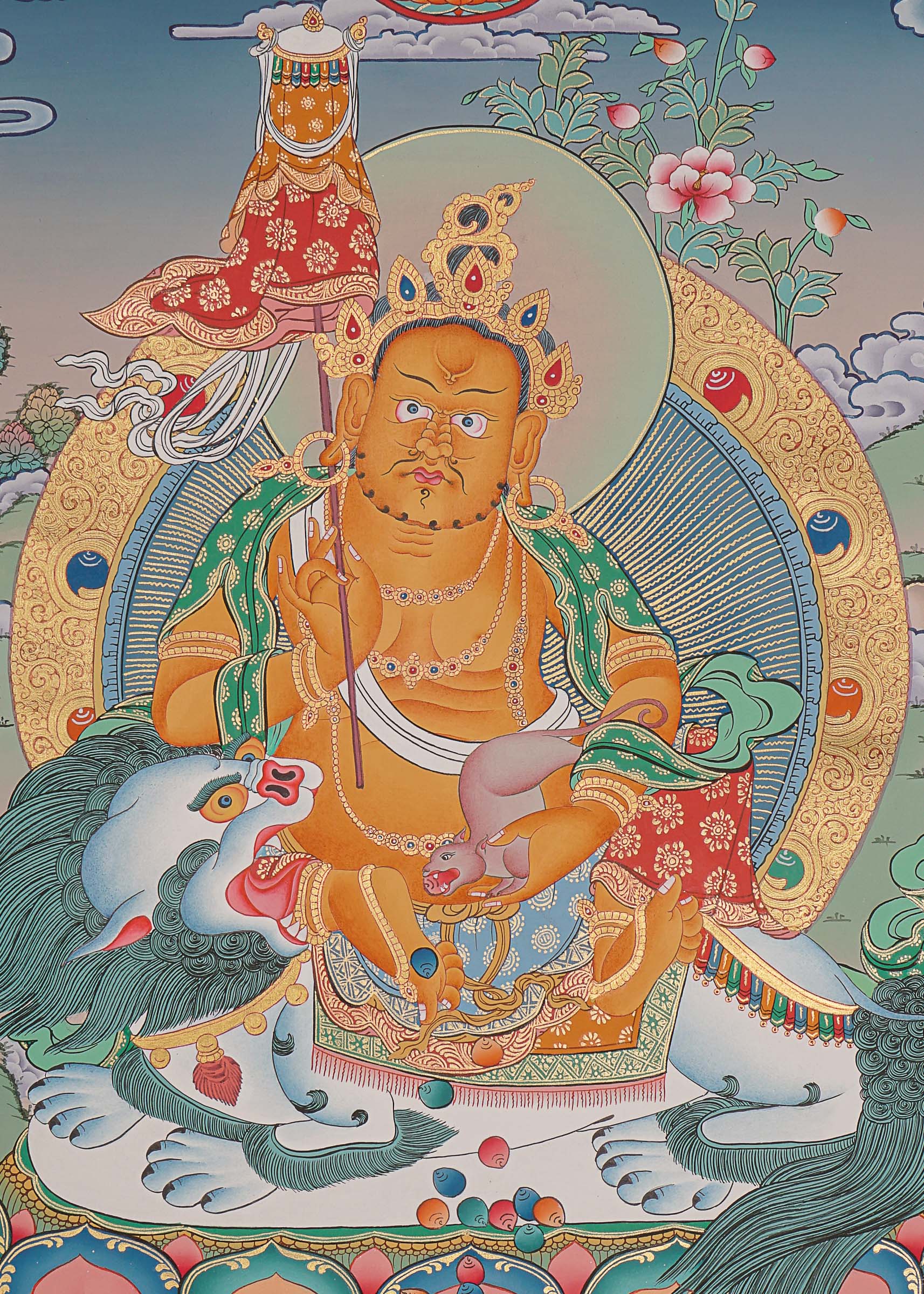 Handpainted Zambala Thangka Painting