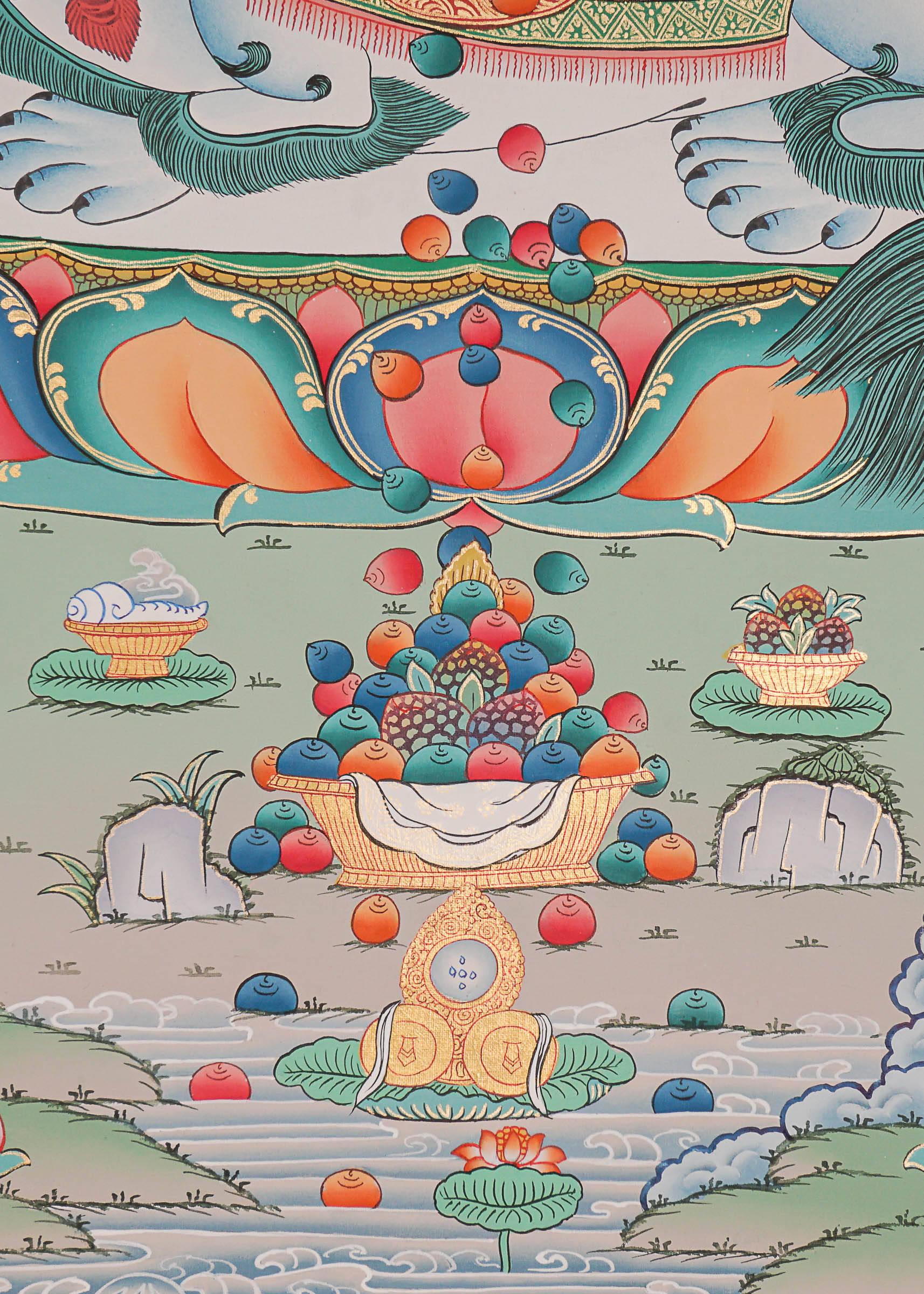 Handpainted Zambala Thangka Painting