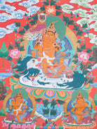 Singha Zambala Thangka Painting