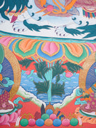 Singha Zambala Thangka Painting