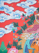 Singha Zambala Thangka Painting