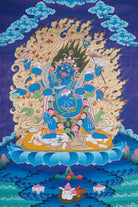 Mahakala Thangka Painting for providing protection and guidance to practitioner.