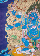 Mahakala Thangka Painting for providing protection and guidance to practitioner.