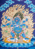 Mahakala Thangka Painting for providing protection and guidance to practitioner.