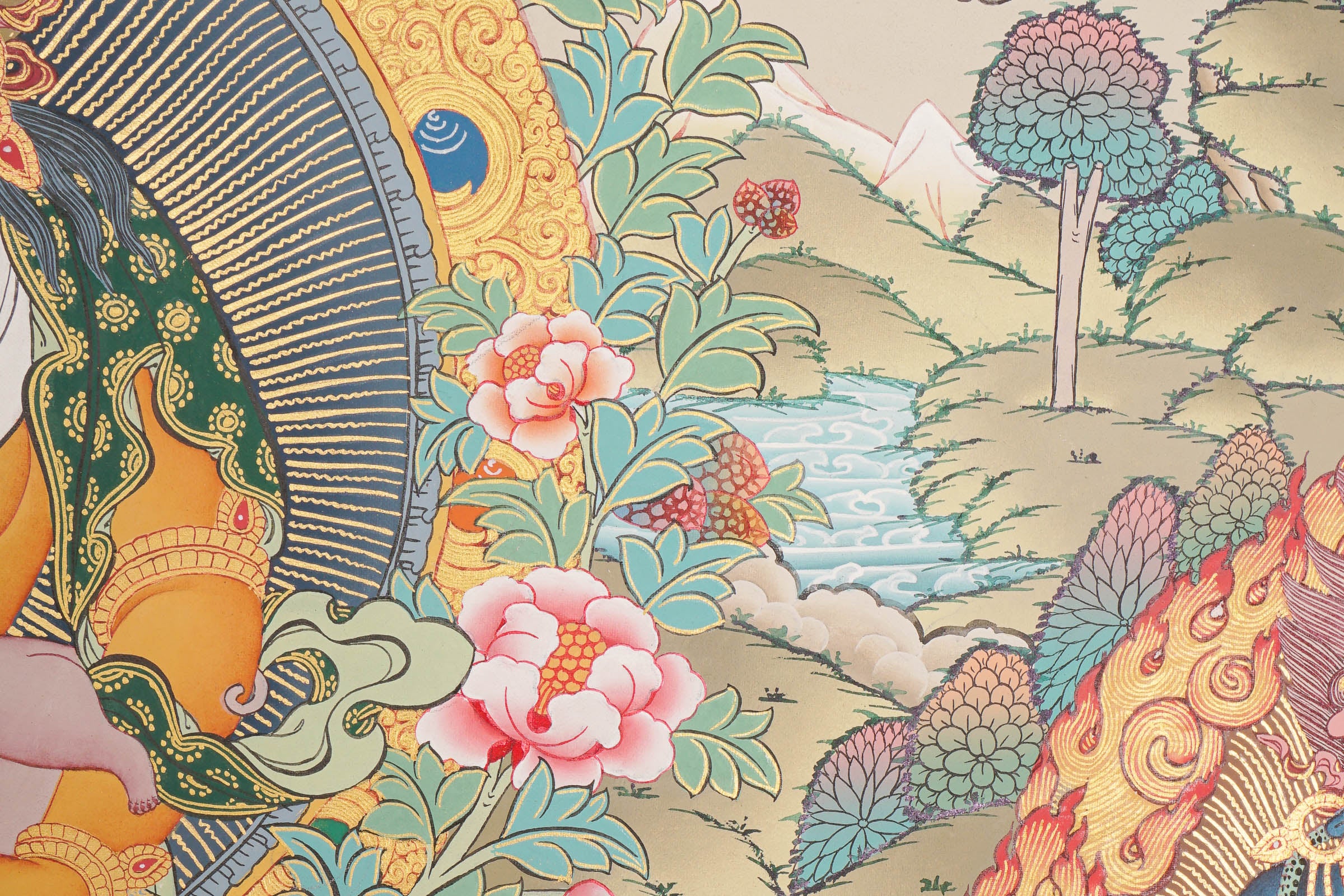 Tesro 5 Zambala Handmade Thangka Painting