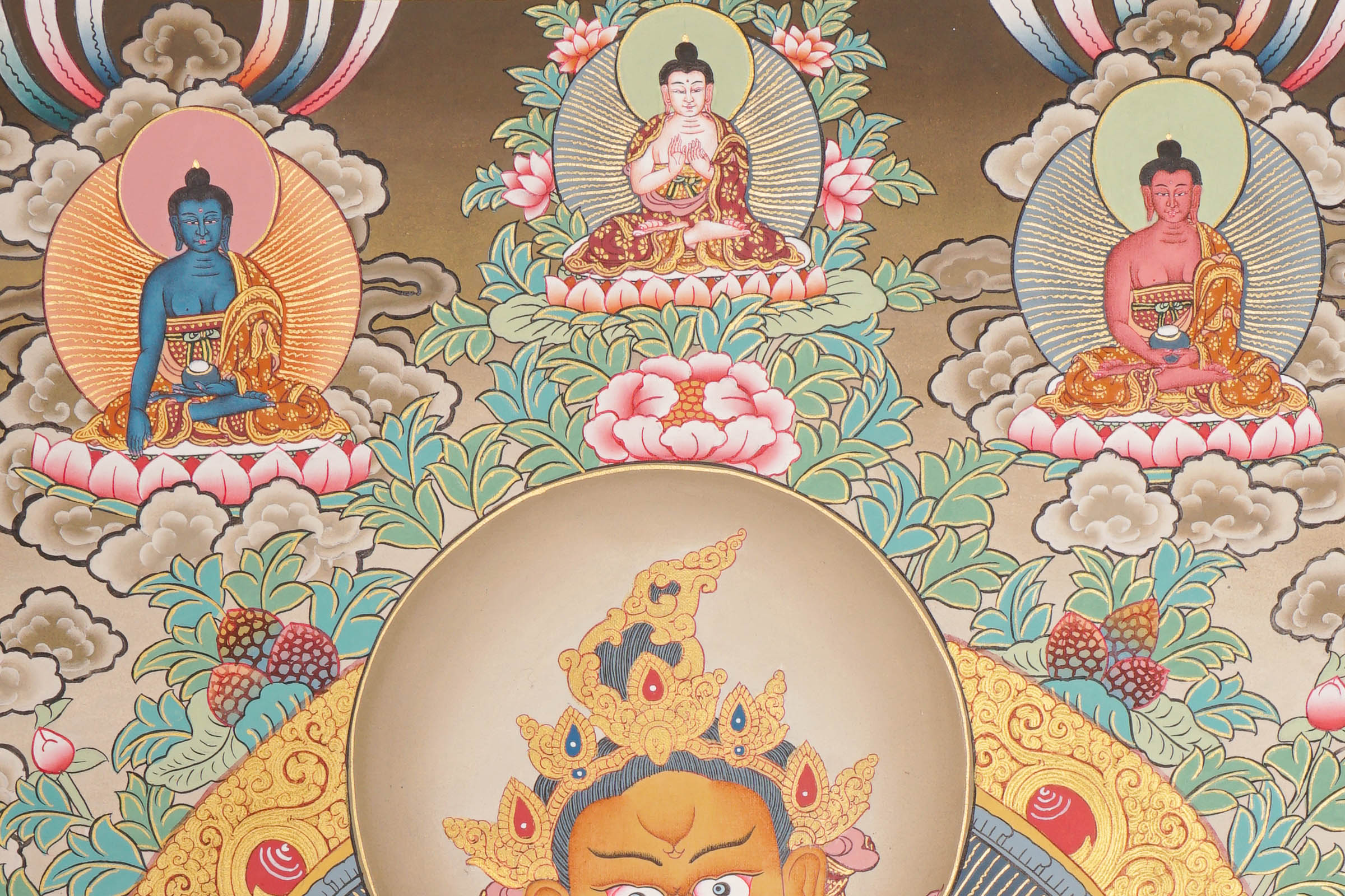 Tesro 5 Zambala Handmade Thangka Painting