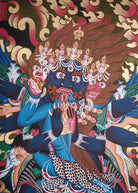 Vajrakilaya Thangka - Wrathful Deity Painting