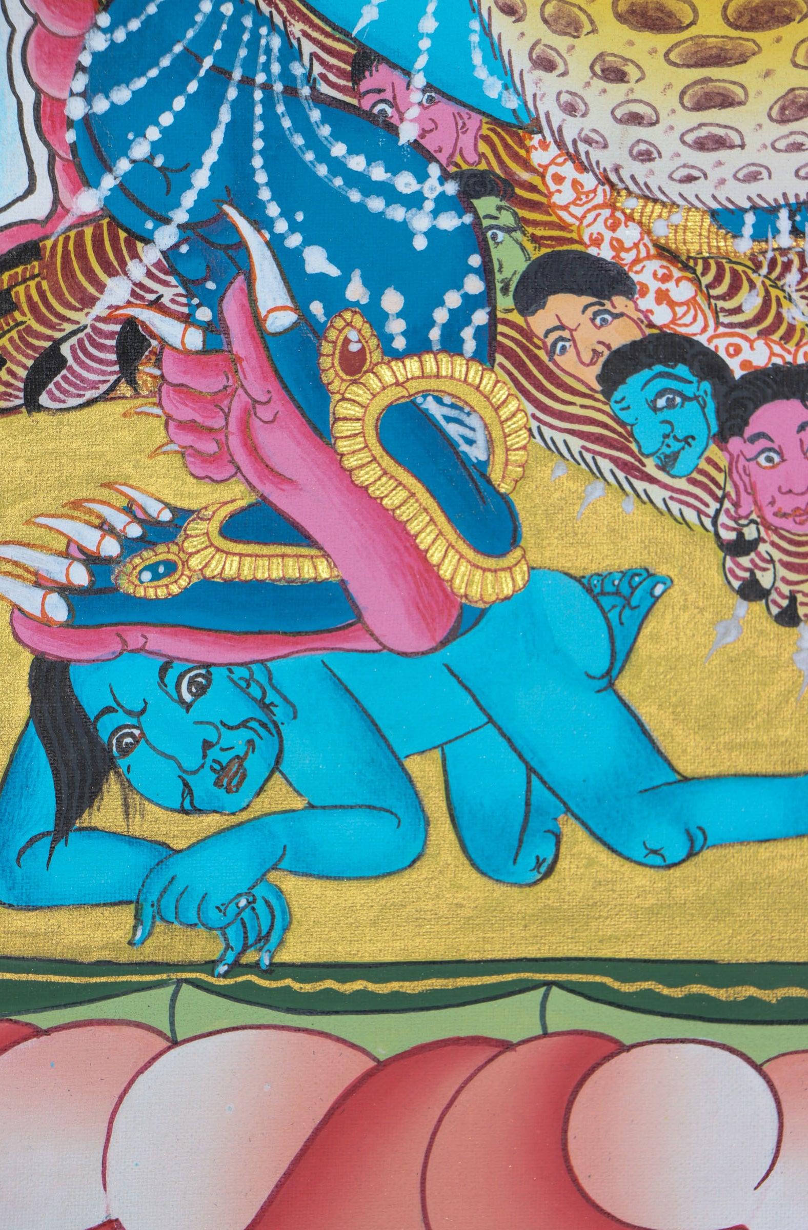 Vajrakilaya Thangka Painting for spiritual practices.