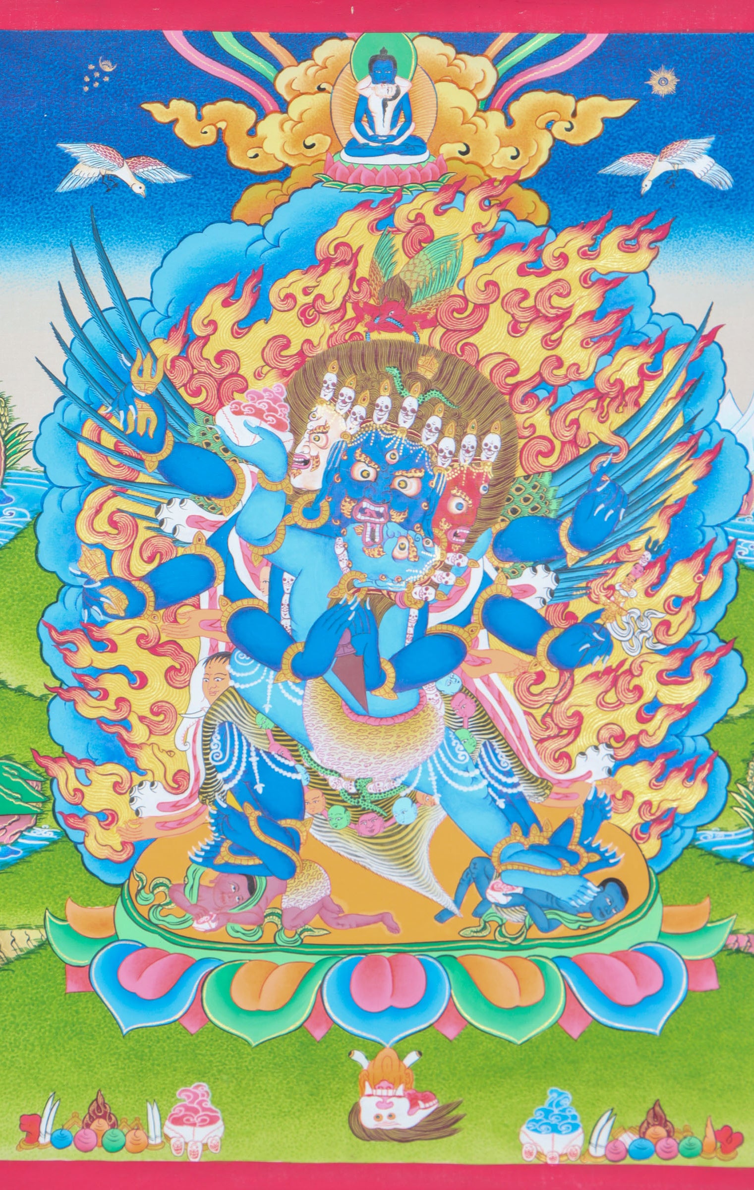 Vajrakilaya Thangka Painting for spiritual growth.