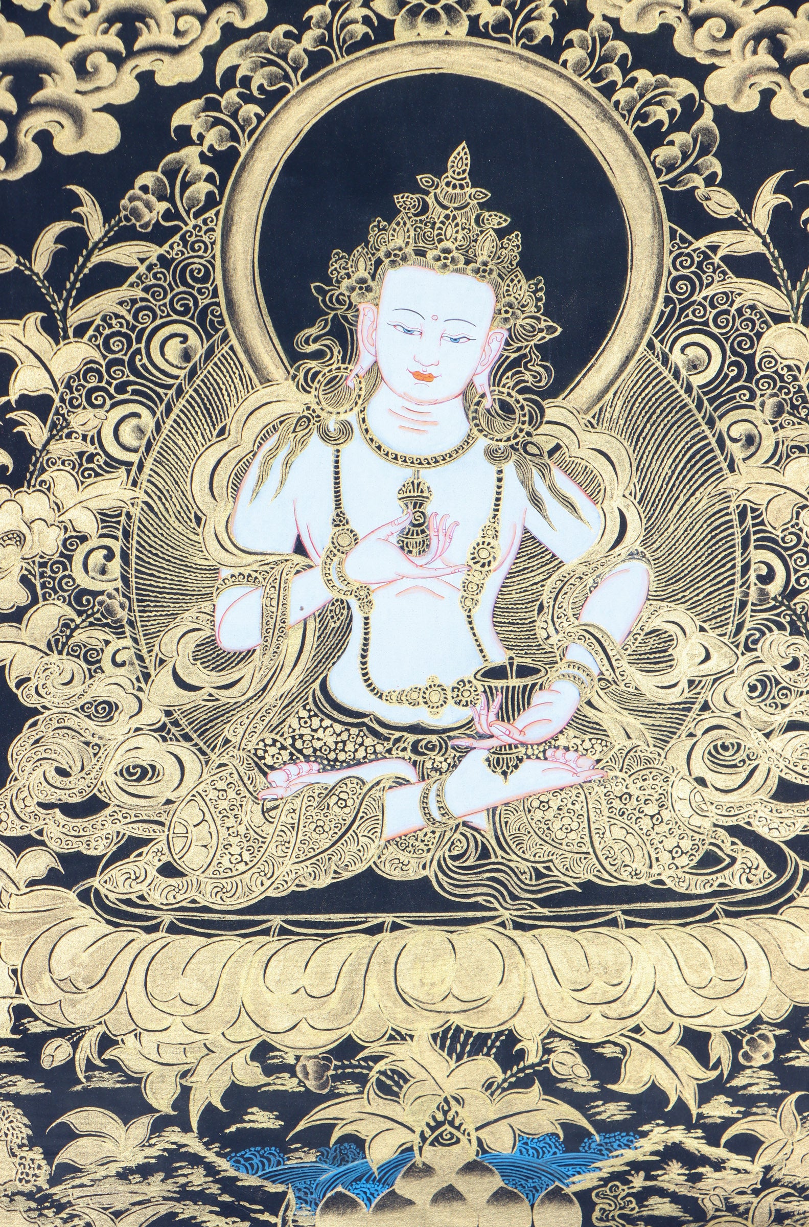 Vajrasattva Thangka Painting - Tibetan painting