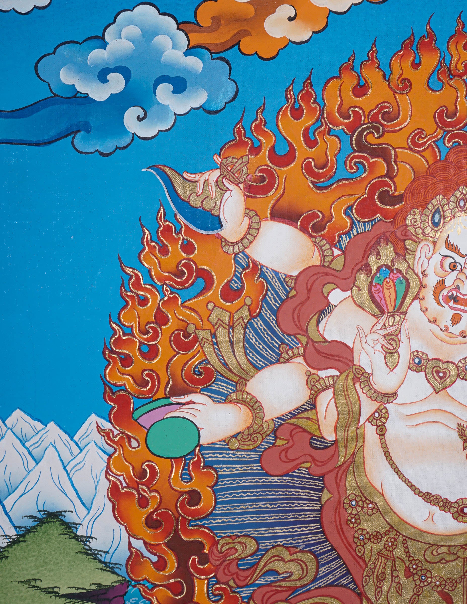 Wrathful deity - White Mahakala