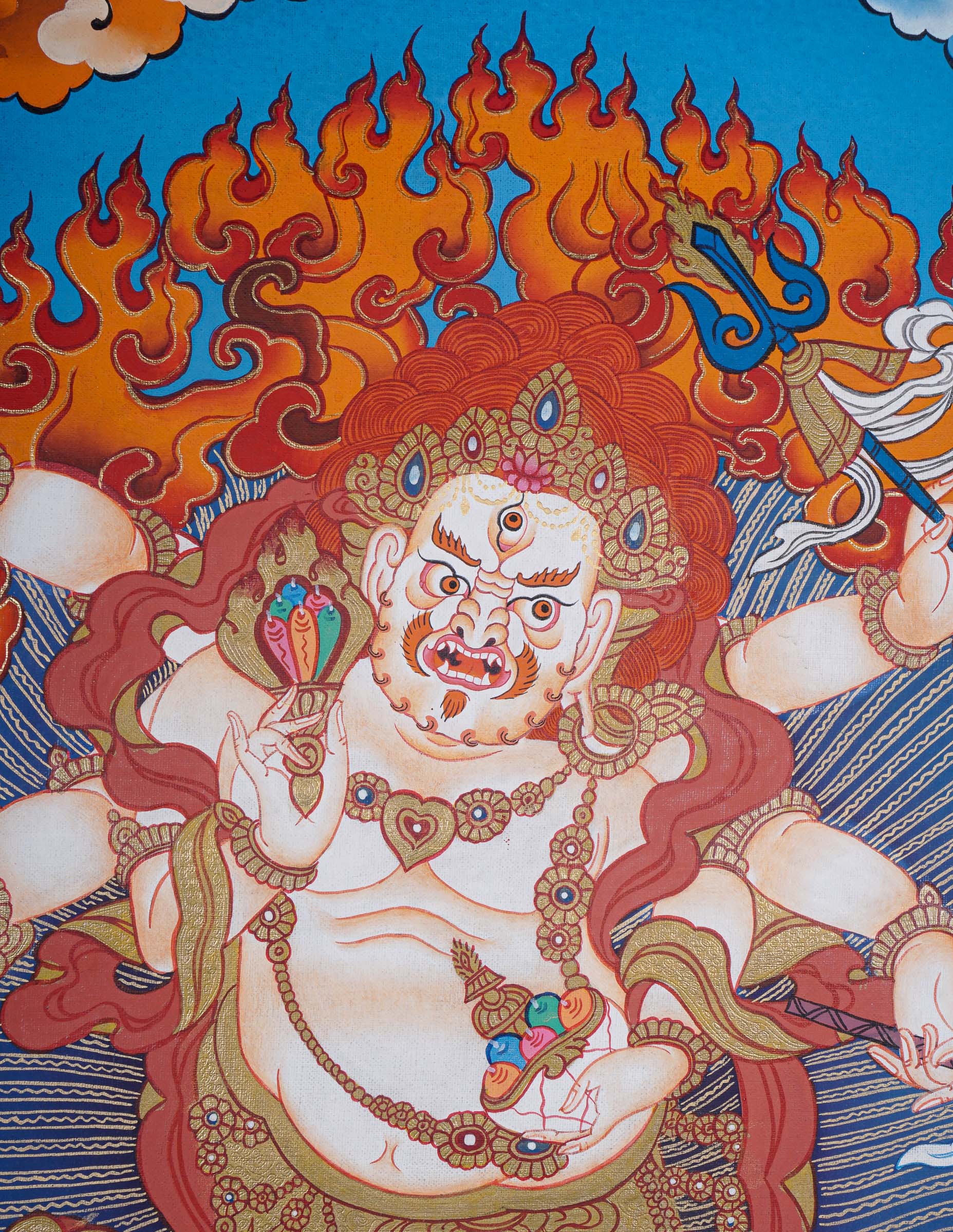 Wrathful deity - White Mahakala