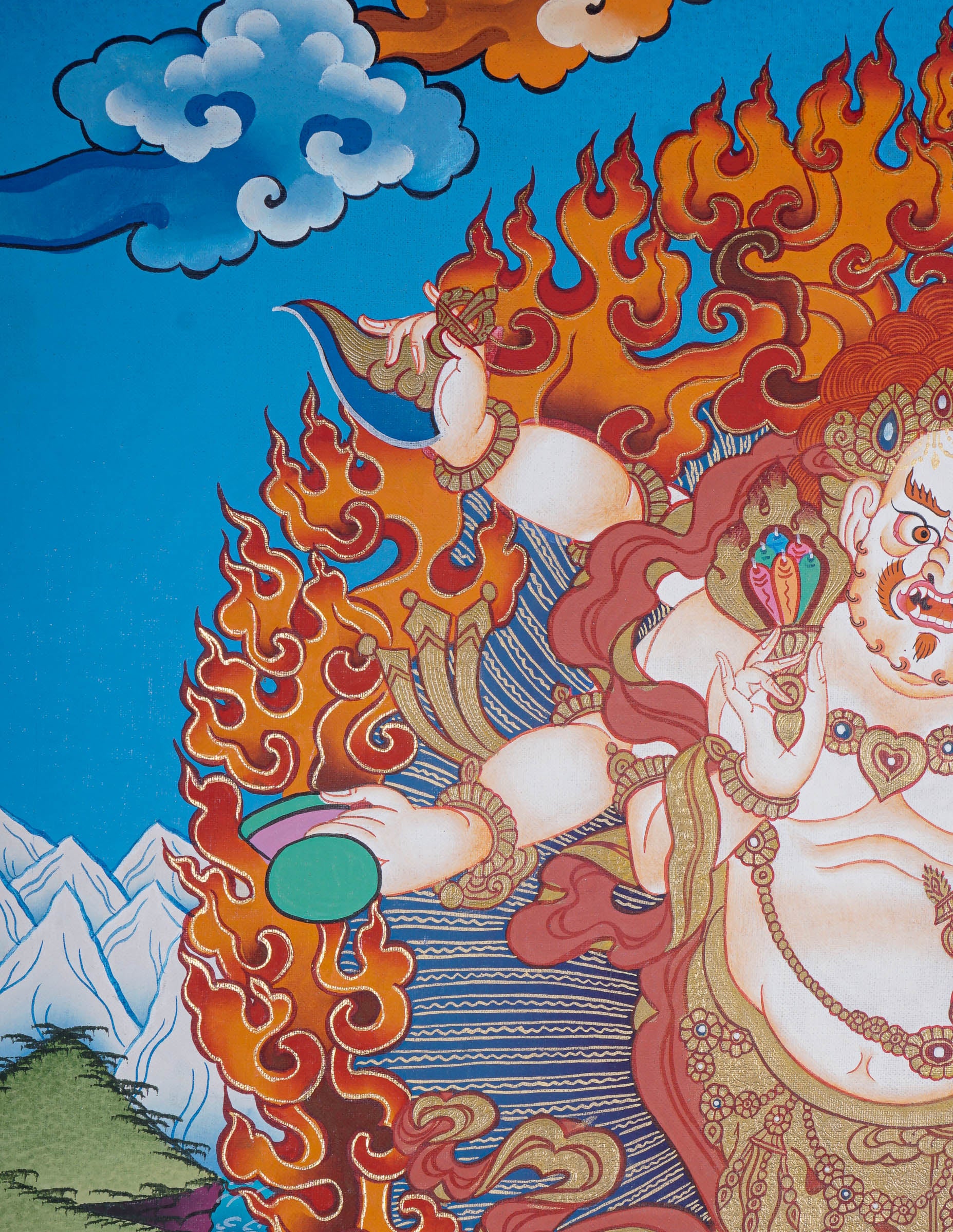 Wrathful deity - White Mahakala