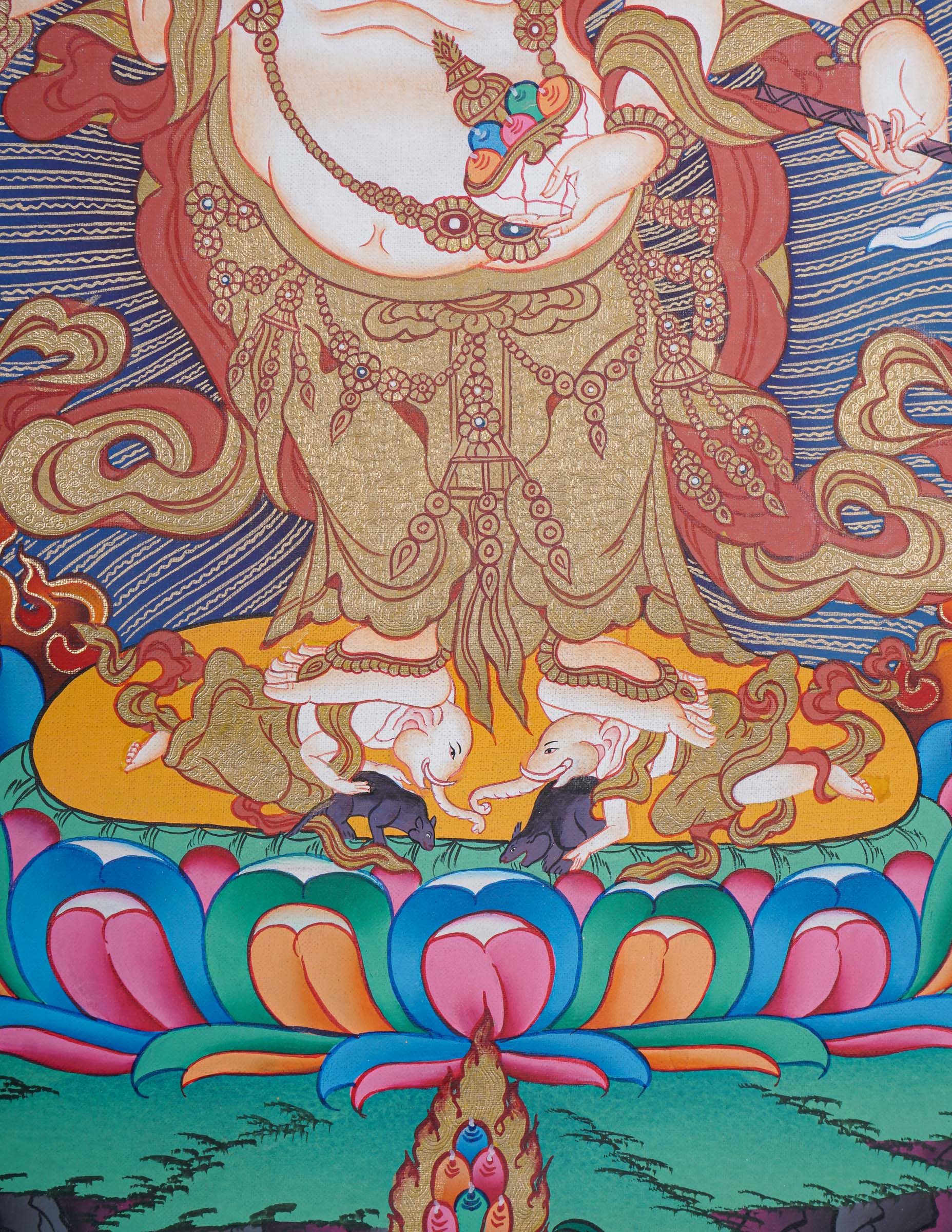 Wrathful deity - White Mahakala