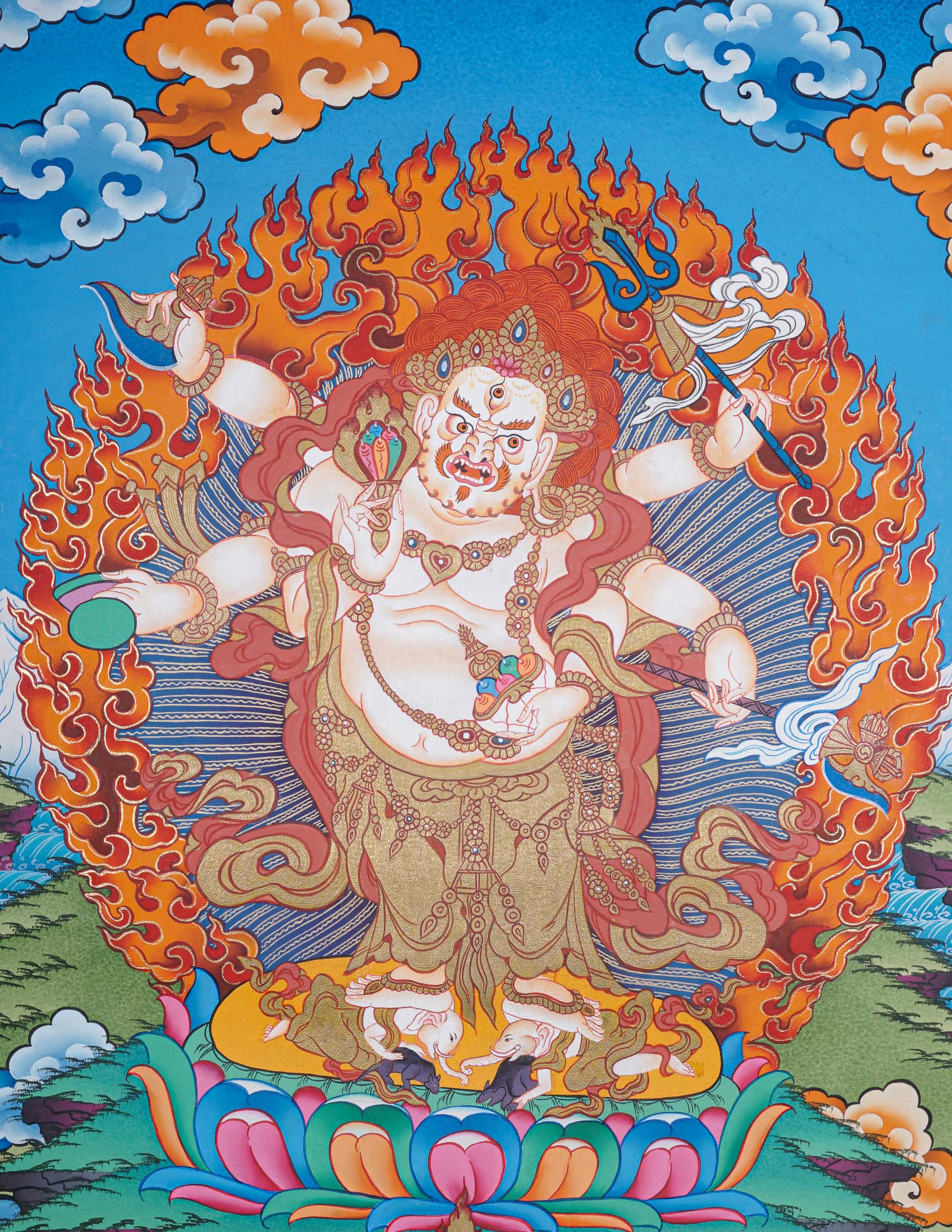 Wrathful deity - White Mahakala