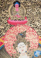 Handmade Tibetan Thangka White Tara Art - Lucky Thanka