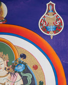 White Tara Thangka Painting for wall decor.