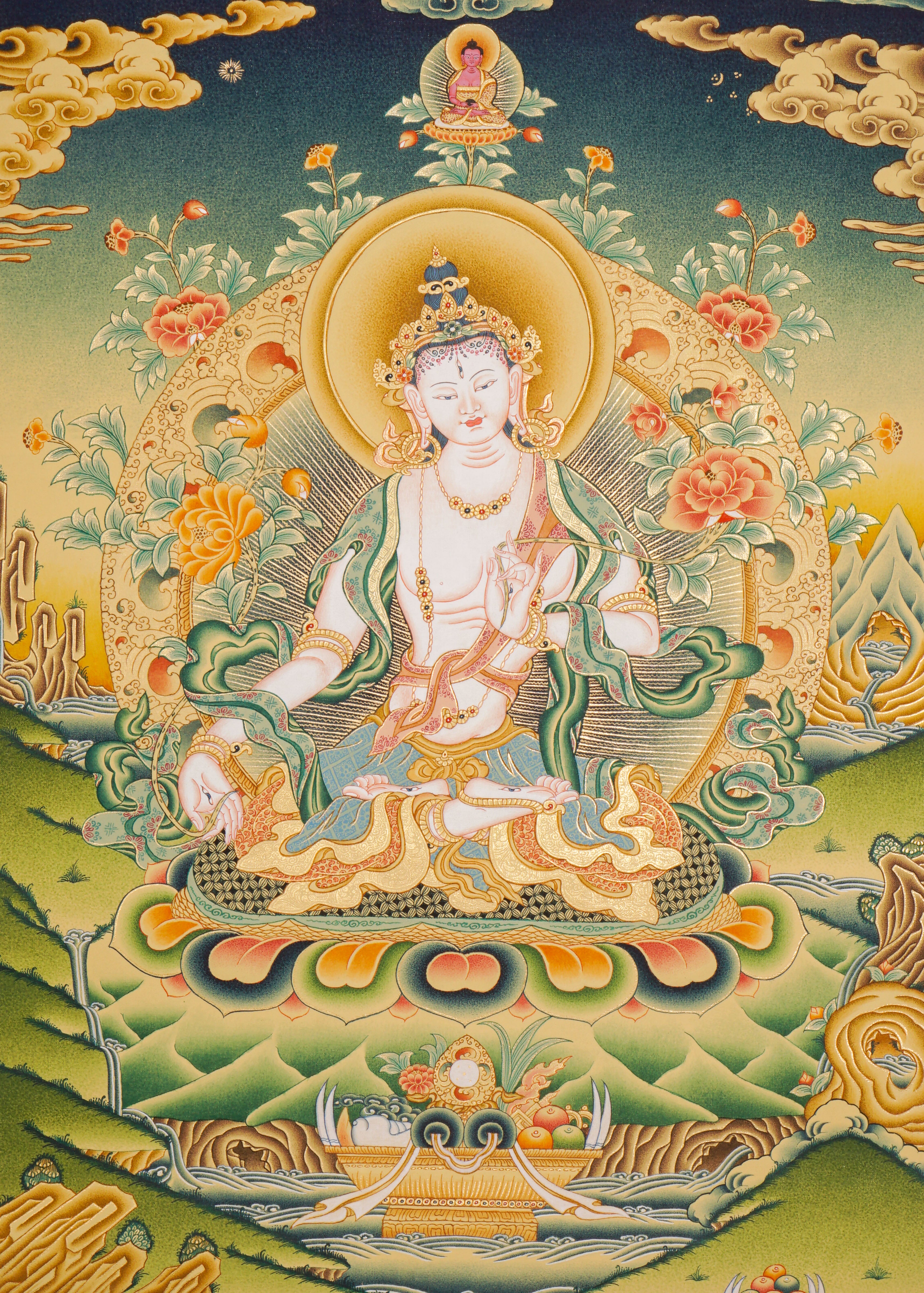 Tesro 5 Zambala Thangka Painting