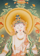 White Tara Thangka Painting