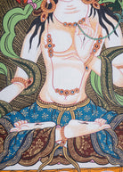 White Tara Thangka - Tibetan Painting