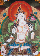 White Tara Thangka - Tibetan Painting