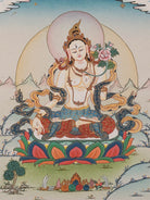 White Tara Thangka Painting